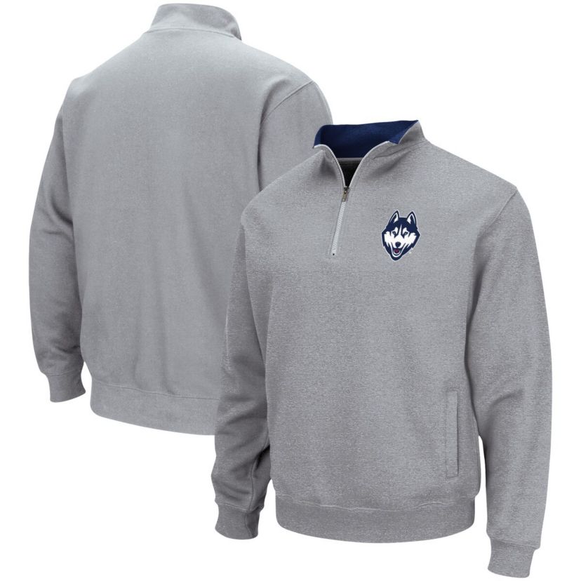 Connecticut Huskies NCAA ed UConn Huskies Tortugas Team Logo Quarter-Zip Jacket