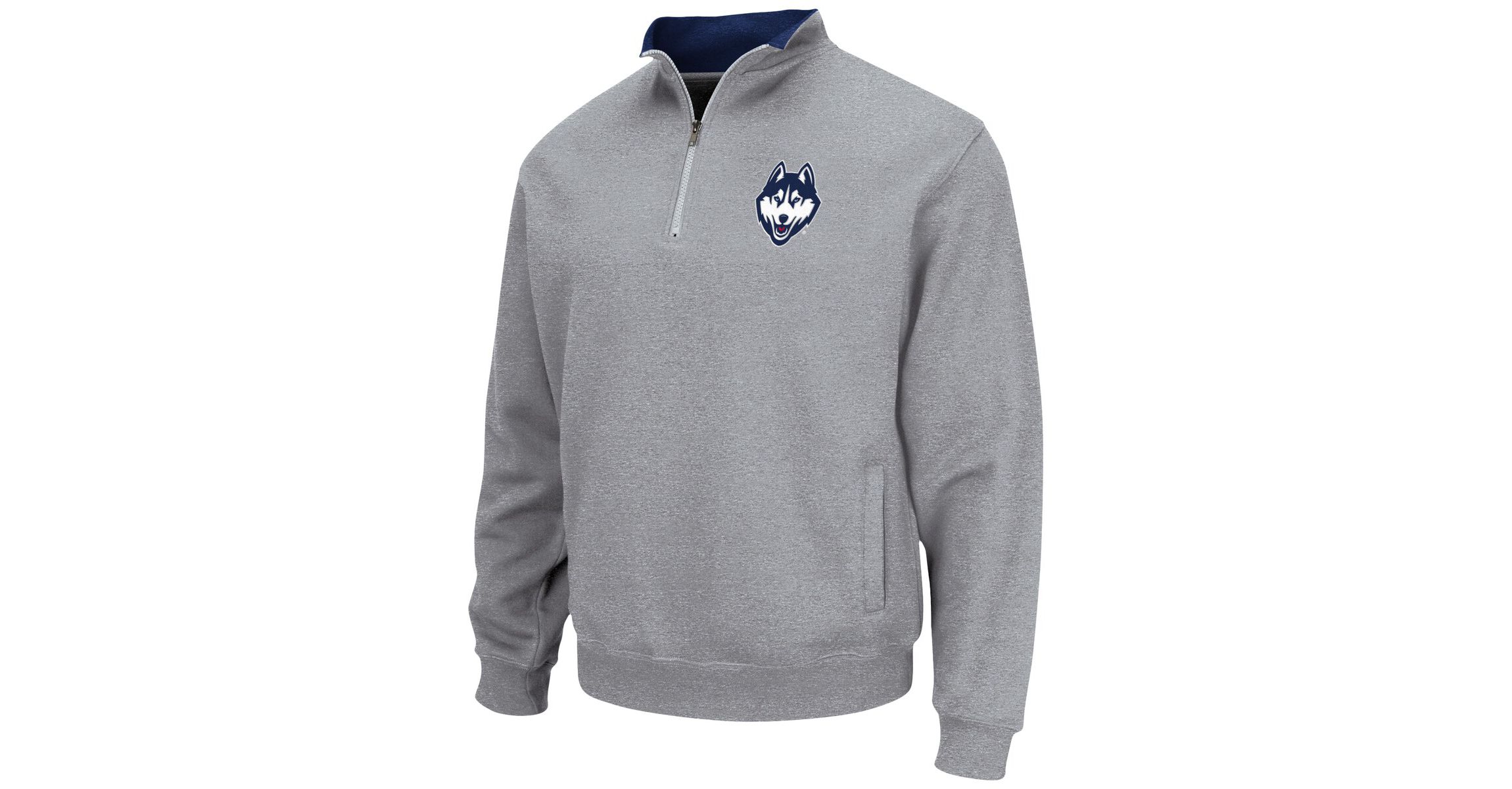 Connecticut Huskies NCAA ed UConn Huskies Tortugas Team Logo Quarter-Zip Jacket