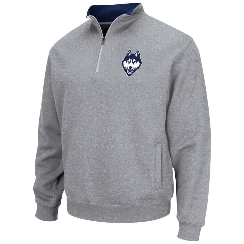 Connecticut Huskies NCAA ed UConn Huskies Tortugas Team Logo Quarter-Zip Jacket