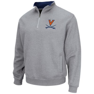 NCAA Heathered Virginia Cavaliers Tortugas Team Logo Quarter-Zip Jacket