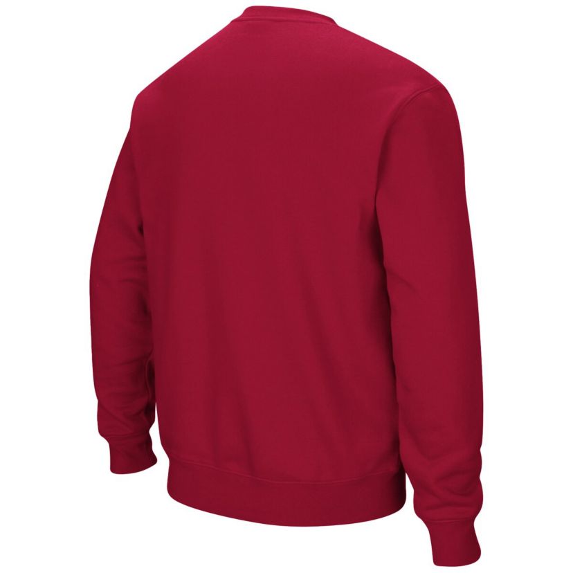 Harvard Crimson NCAA Harvard Team Arch & Logo Tackle Twill Pullover Sweatshirt