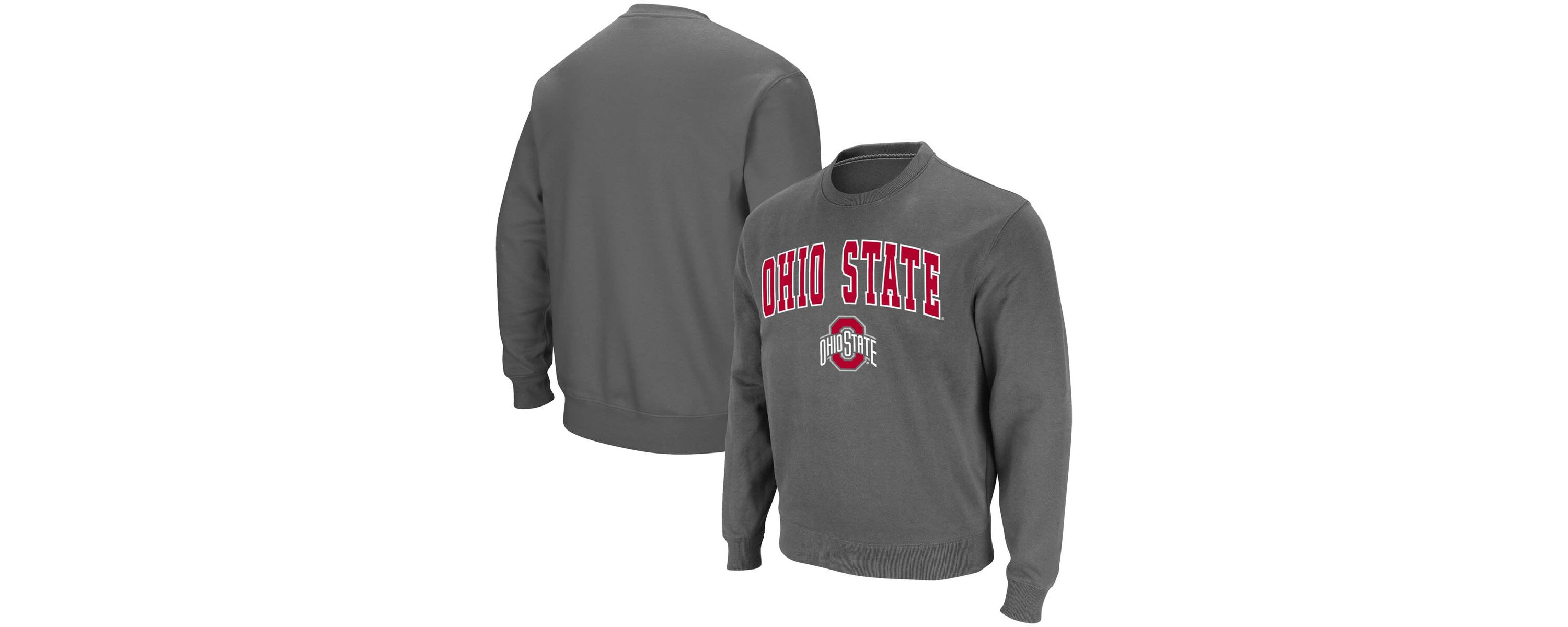 NCAA Ohio State Buckeyes Team Arch & Logo Tackle Twill Pullover Sweatshirt