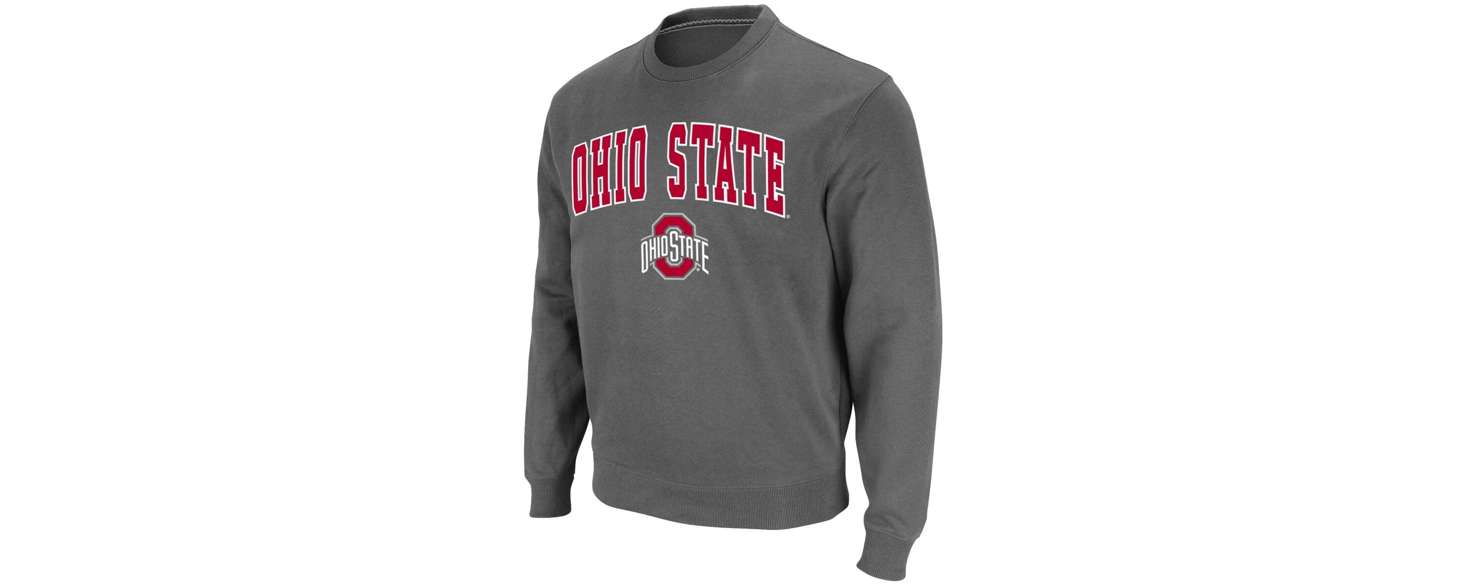 NCAA Ohio State Buckeyes Team Arch & Logo Tackle Twill Pullover Sweatshirt