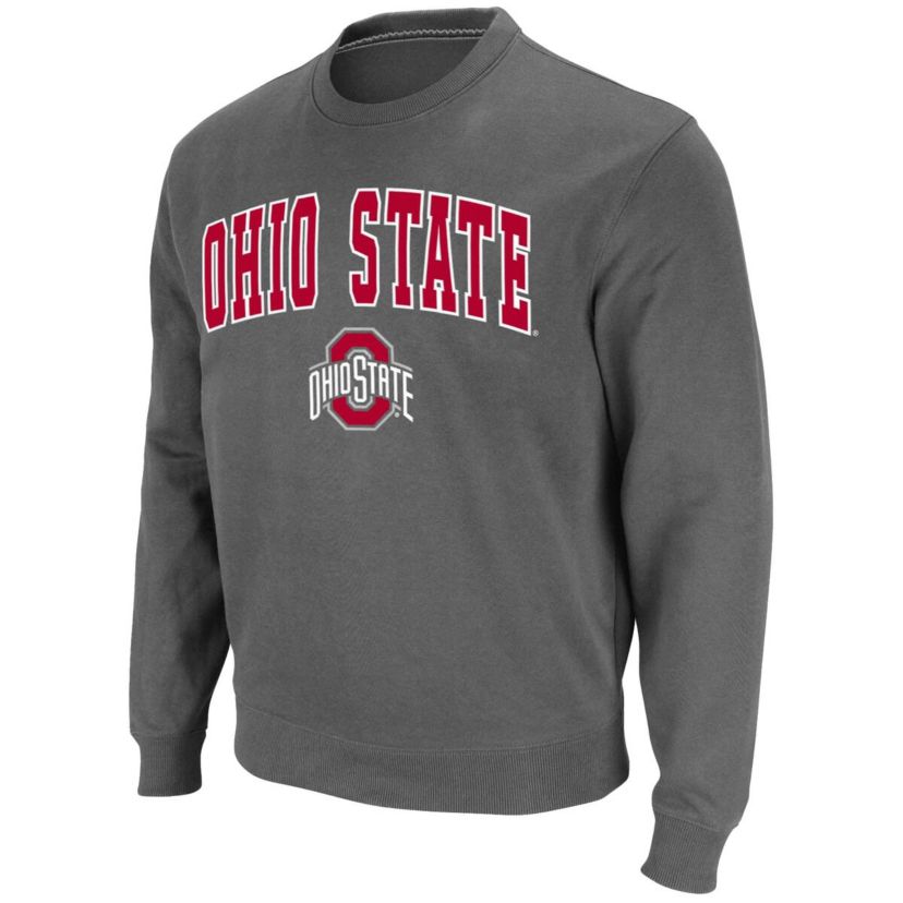 NCAA Ohio State Buckeyes Team Arch & Logo Tackle Twill Pullover Sweatshirt