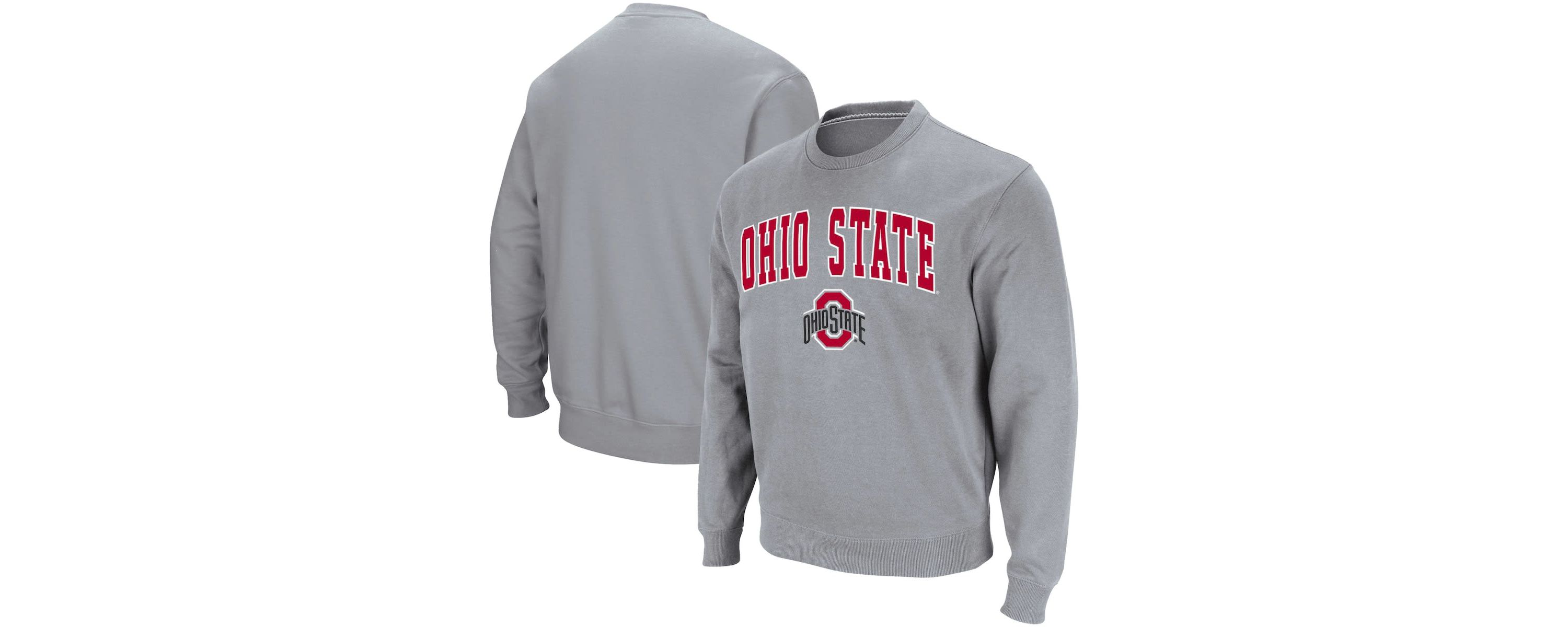 NCAA ed Ohio State Buckeyes Team Arch & Logo Tackle Twill Pullover Sweatshirt