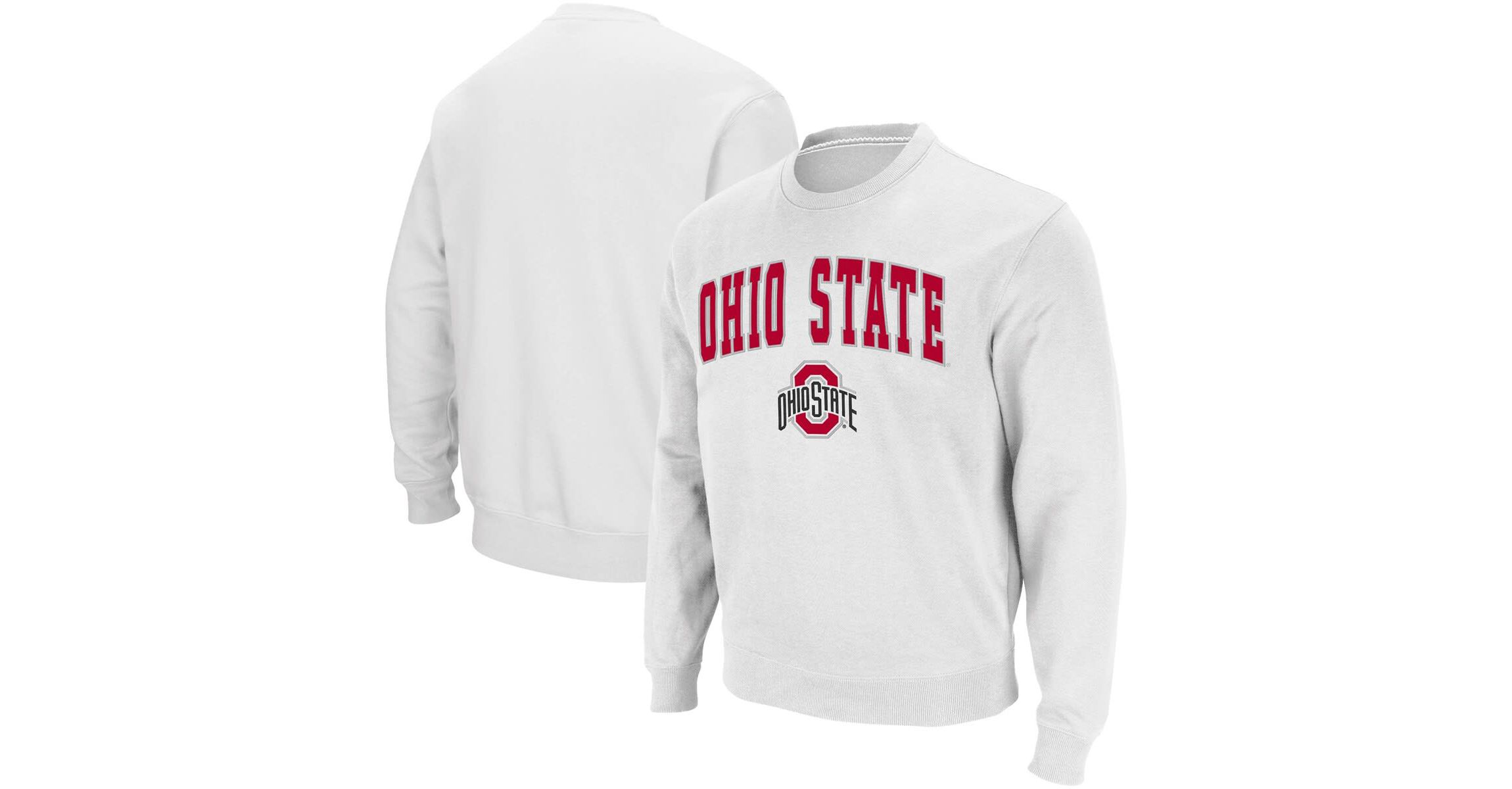 NCAA Ohio State Buckeyes Team Arch & Logo Tackle Twill Pullover Sweatshirt