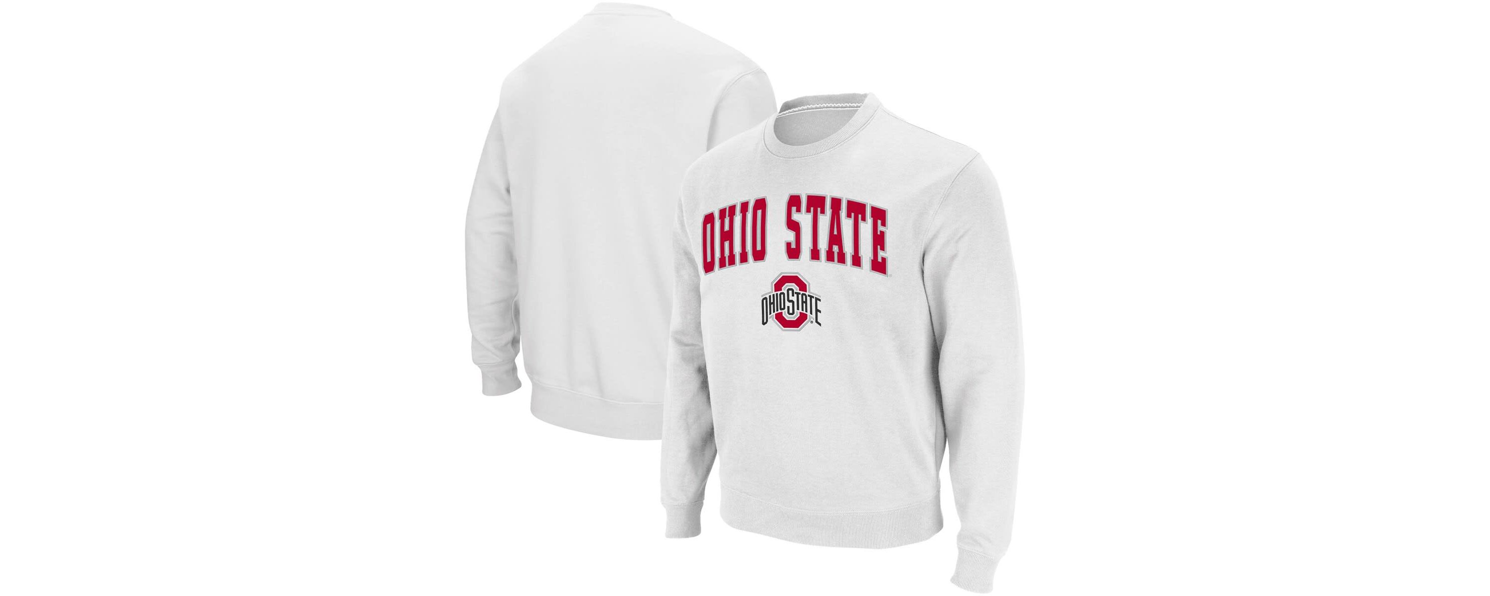 NCAA Ohio State Buckeyes Team Arch & Logo Tackle Twill Pullover Sweatshirt