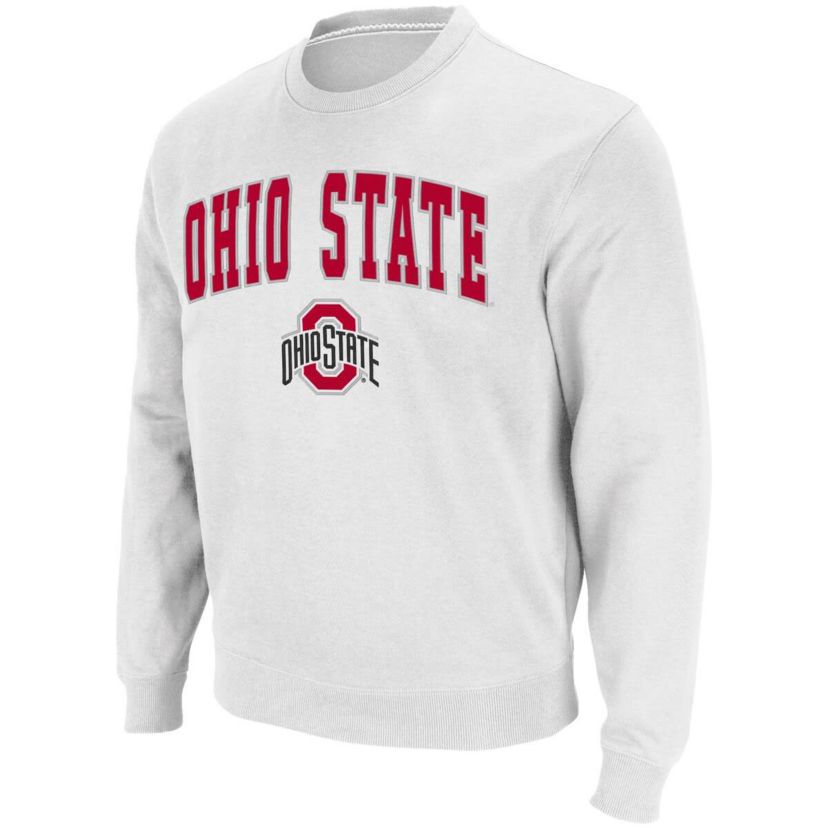 NCAA Ohio State Buckeyes Team Arch & Logo Tackle Twill Pullover Sweatshirt