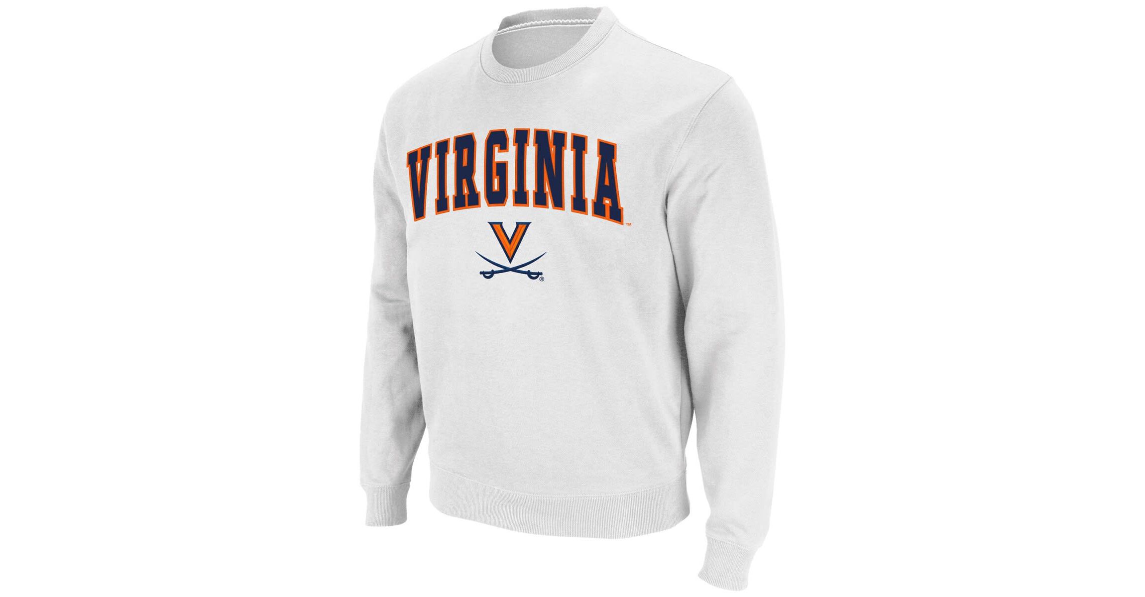 NCAA Virginia Cavaliers Team Arch & Logo Tackle Twill Pullover Sweatshirt