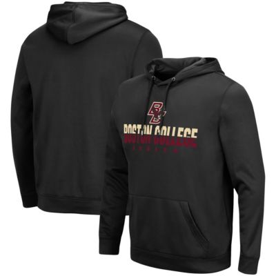 Colosseum Men's Boston College Eagles NCAA Boston NCAA Eagles Lantern Pullover Hoodie, Black, 3XL