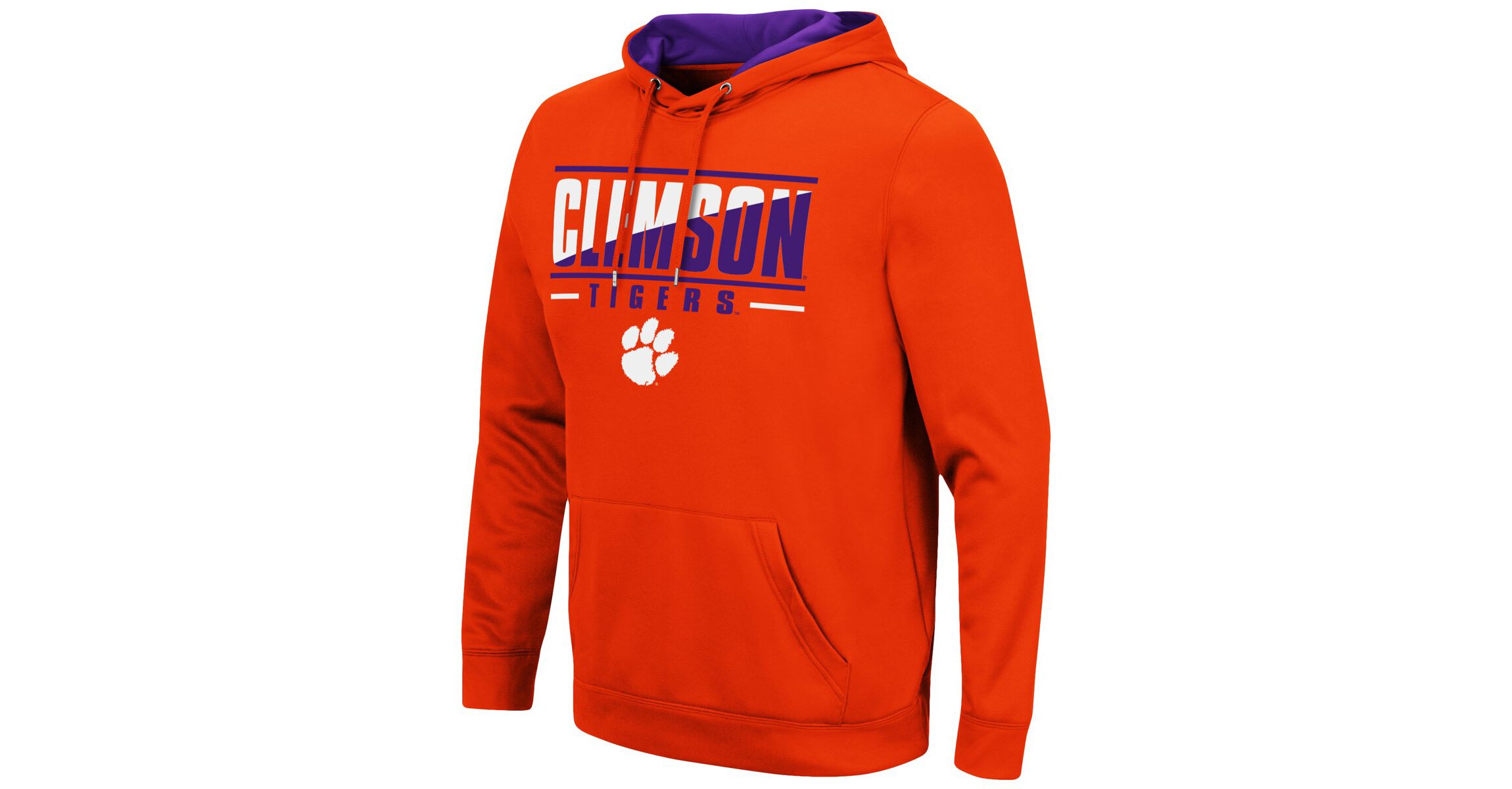 NCAA Clemson Tigers Slash Stack 2.0 Pullover Hoodie