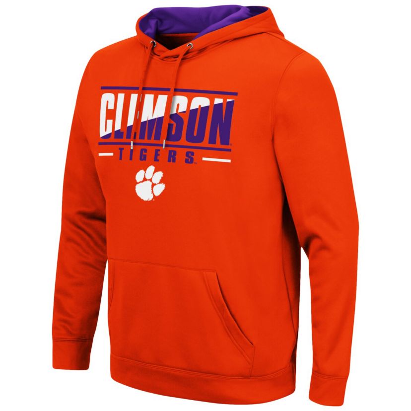 NCAA Clemson Tigers Slash Stack 2.0 Pullover Hoodie