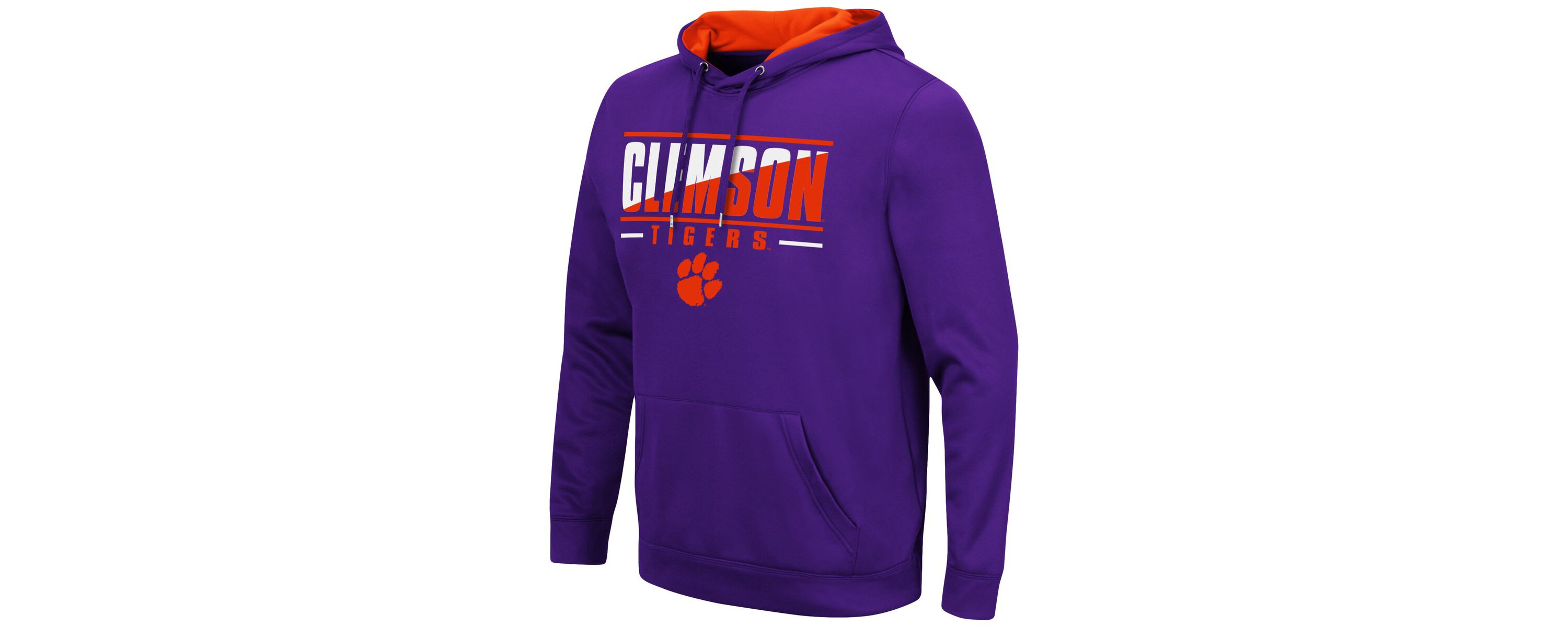 NCAA Clemson Tigers Slash Stack 2.0 Pullover Hoodie
