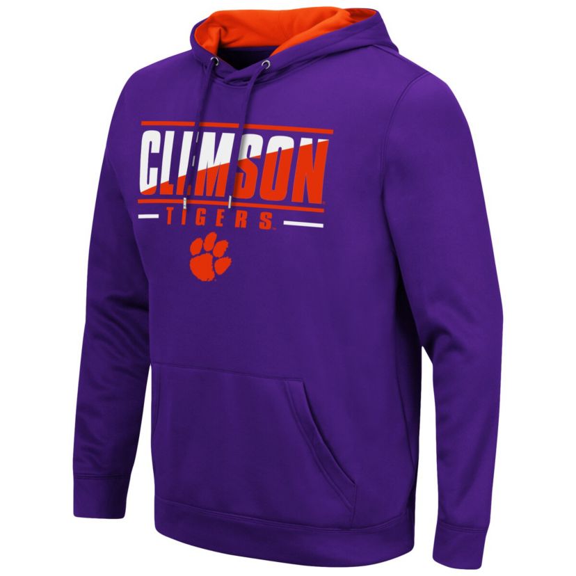 NCAA Clemson Tigers Slash Stack 2.0 Pullover Hoodie