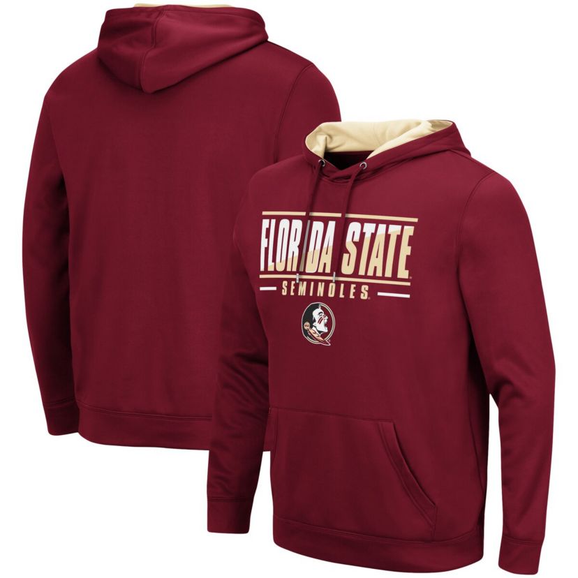 NCAA Florida State Seminoles Slash Stack 2.0 Pullover Hoodie