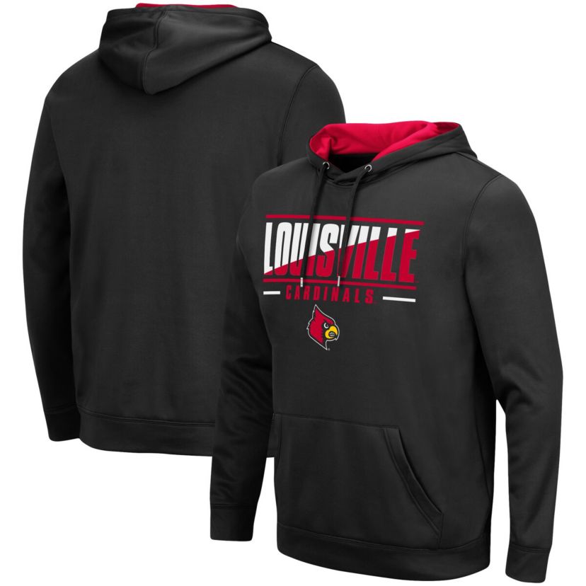NCAA Louisville Cardinals Slash Stack 2.0 Pullover Hoodie