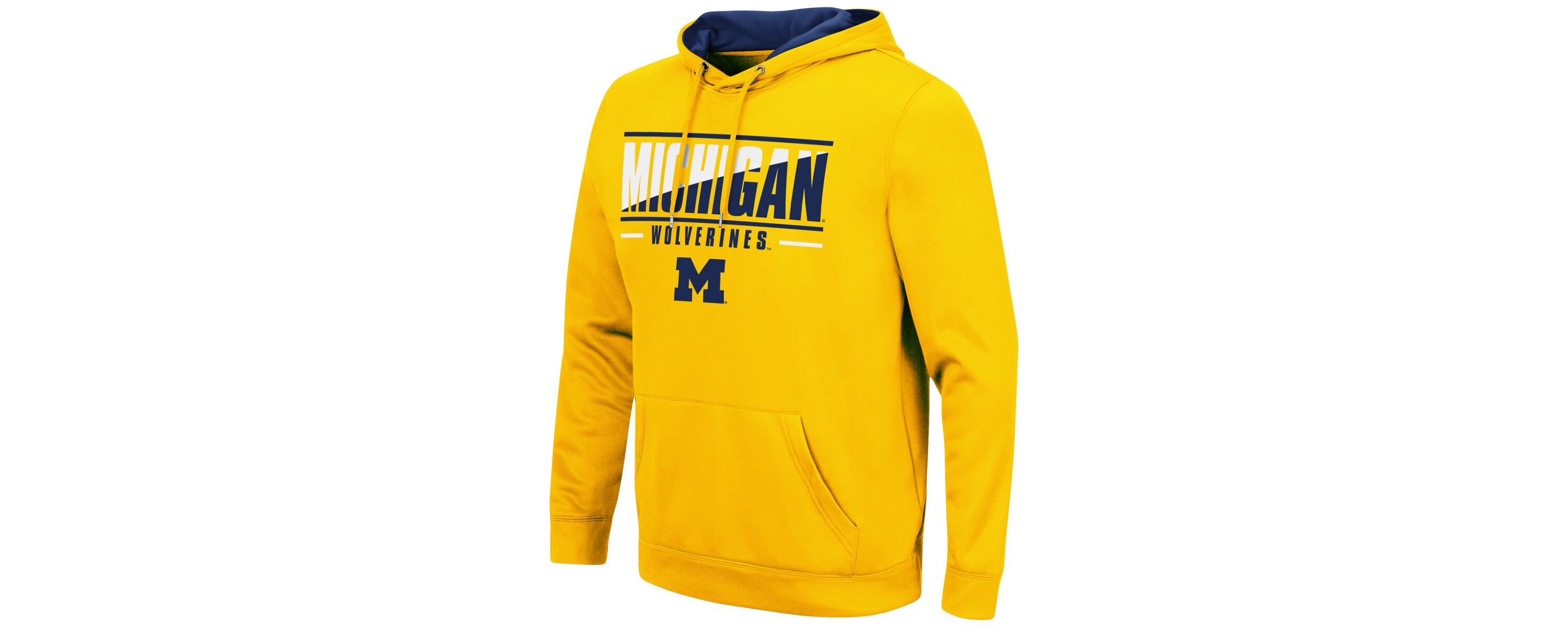 NCAA Michigan Wolverines Slash Stack 2.0 Pullover Hoodie