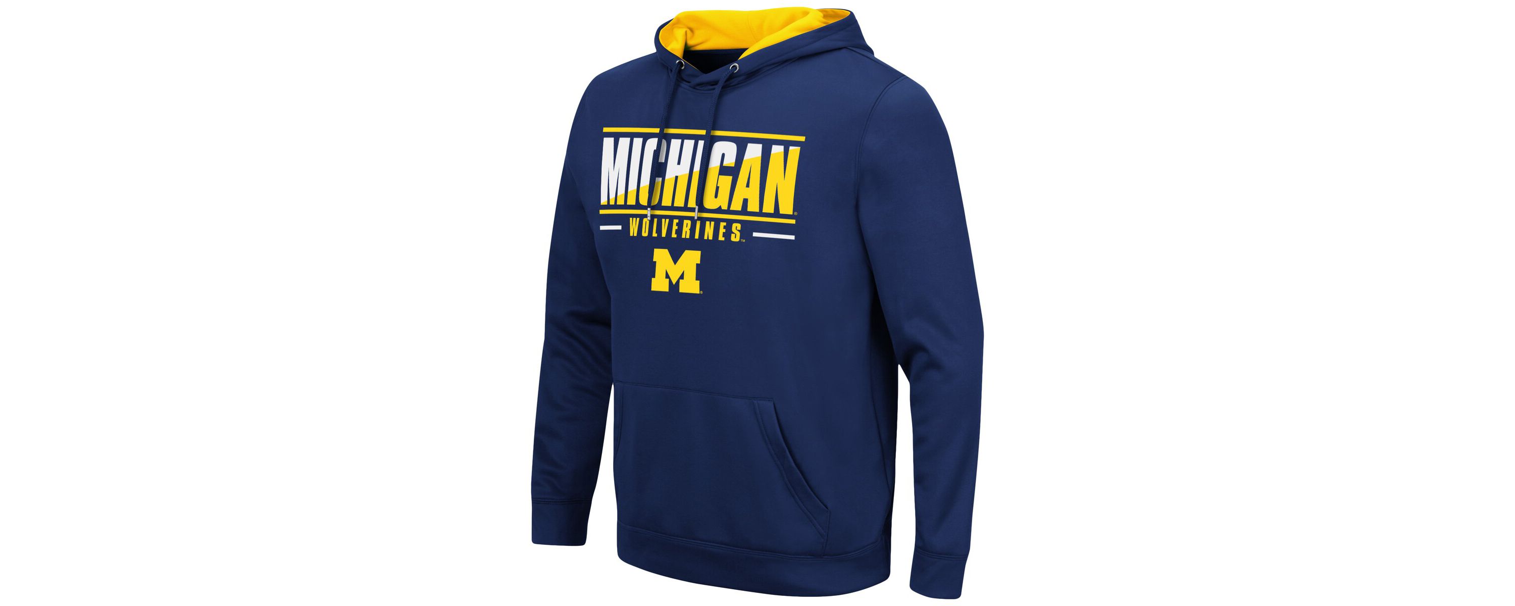 NCAA Michigan Wolverines Slash Stack 2.0 Pullover Hoodie