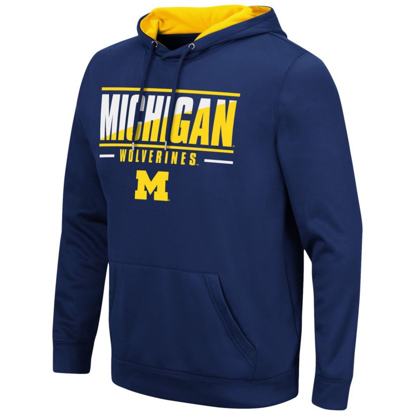 NCAA Michigan Wolverines Slash Stack 2.0 Pullover Hoodie