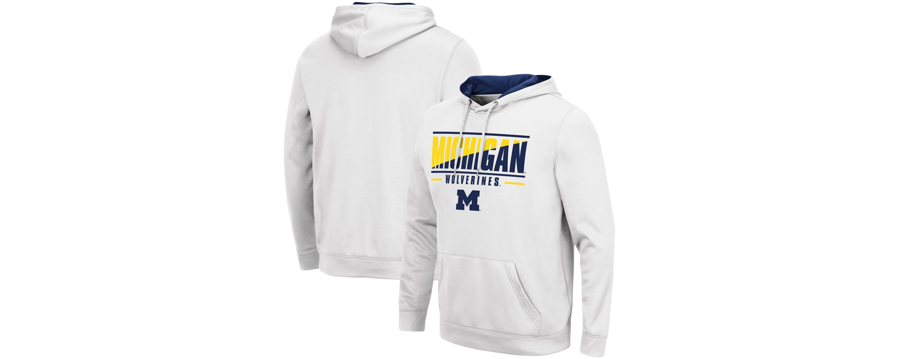 NCAA Michigan Wolverines Slash Stack 2.0 Pullover Hoodie