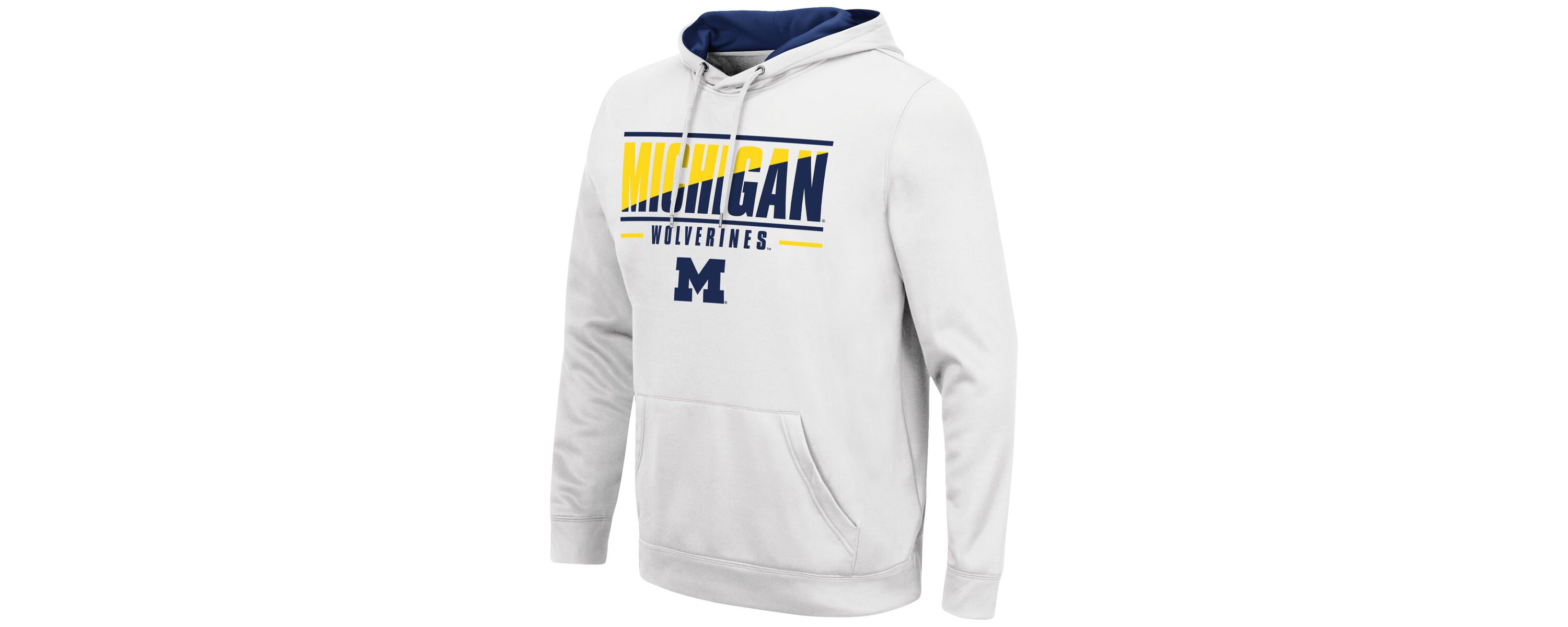 NCAA Michigan Wolverines Slash Stack 2.0 Pullover Hoodie
