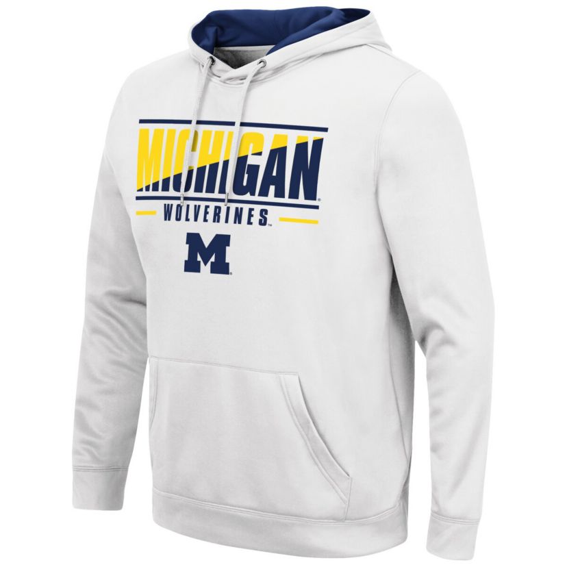 NCAA Michigan Wolverines Slash Stack 2.0 Pullover Hoodie