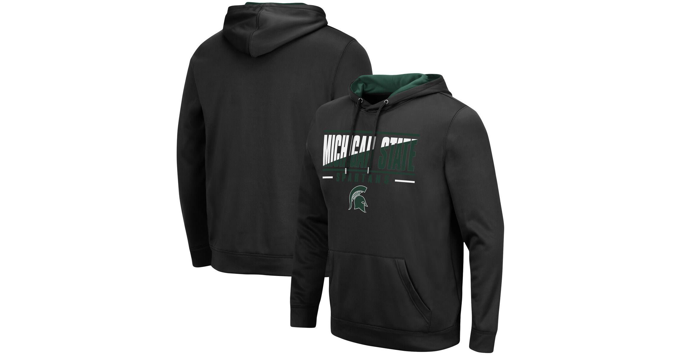 NCAA Michigan State Spartans Slash Stack 2.0 Pullover Hoodie