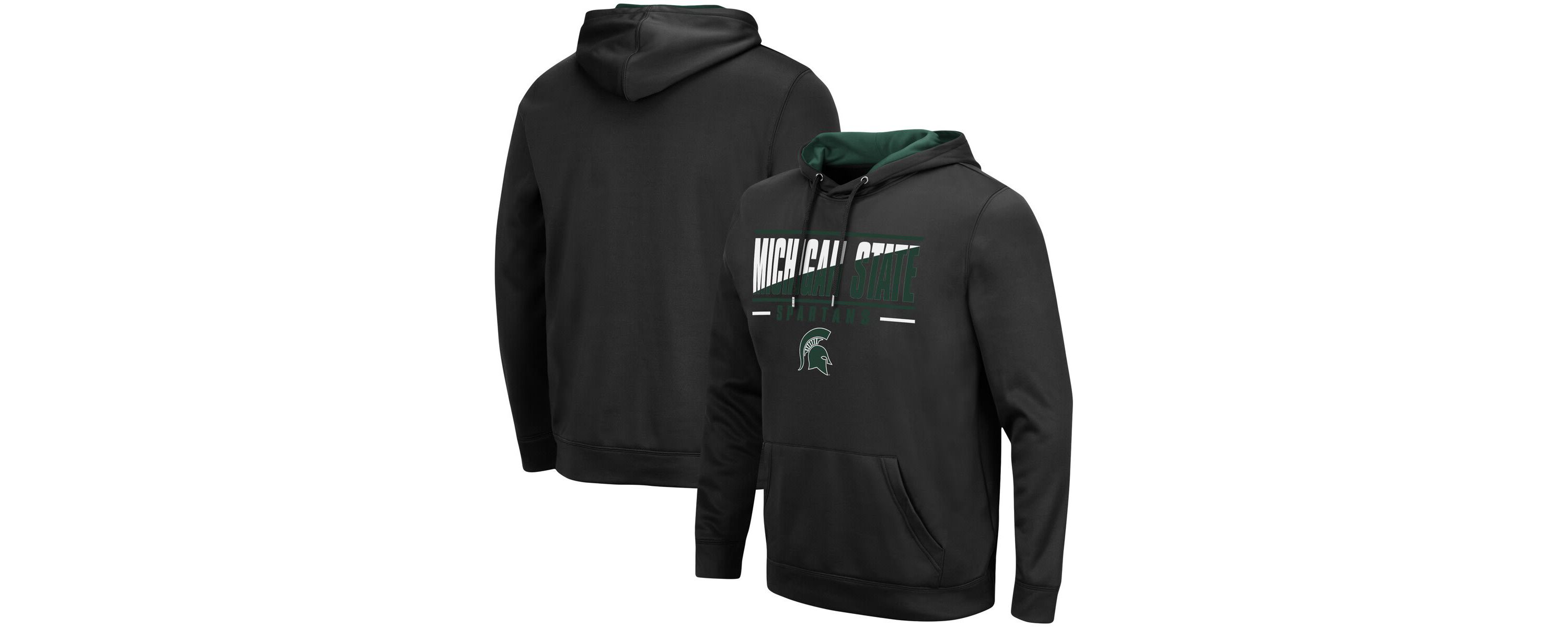 NCAA Michigan State Spartans Slash Stack 2.0 Pullover Hoodie