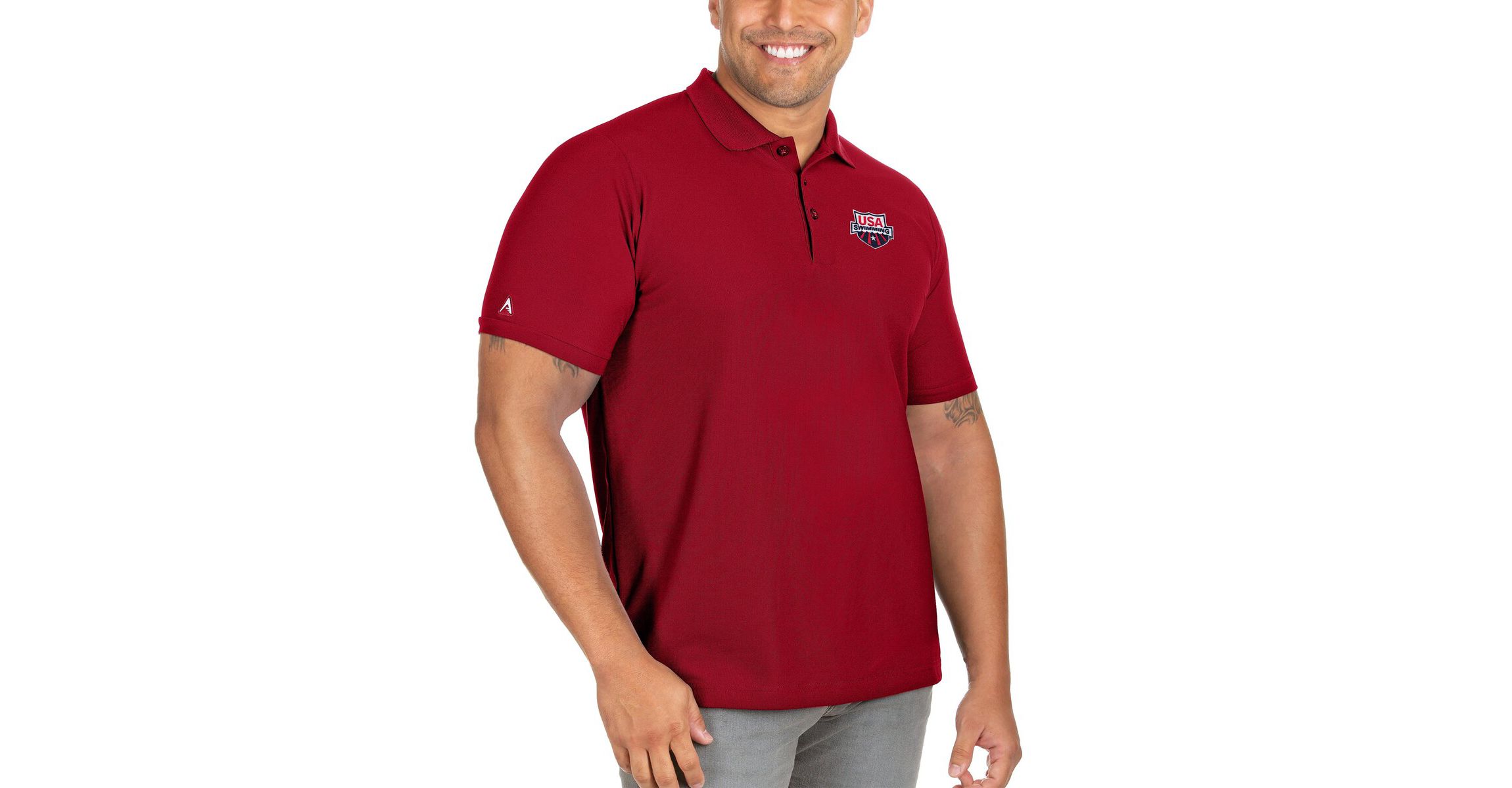 Olympics USA Swimming Big & Tall Legacy Pique Polo