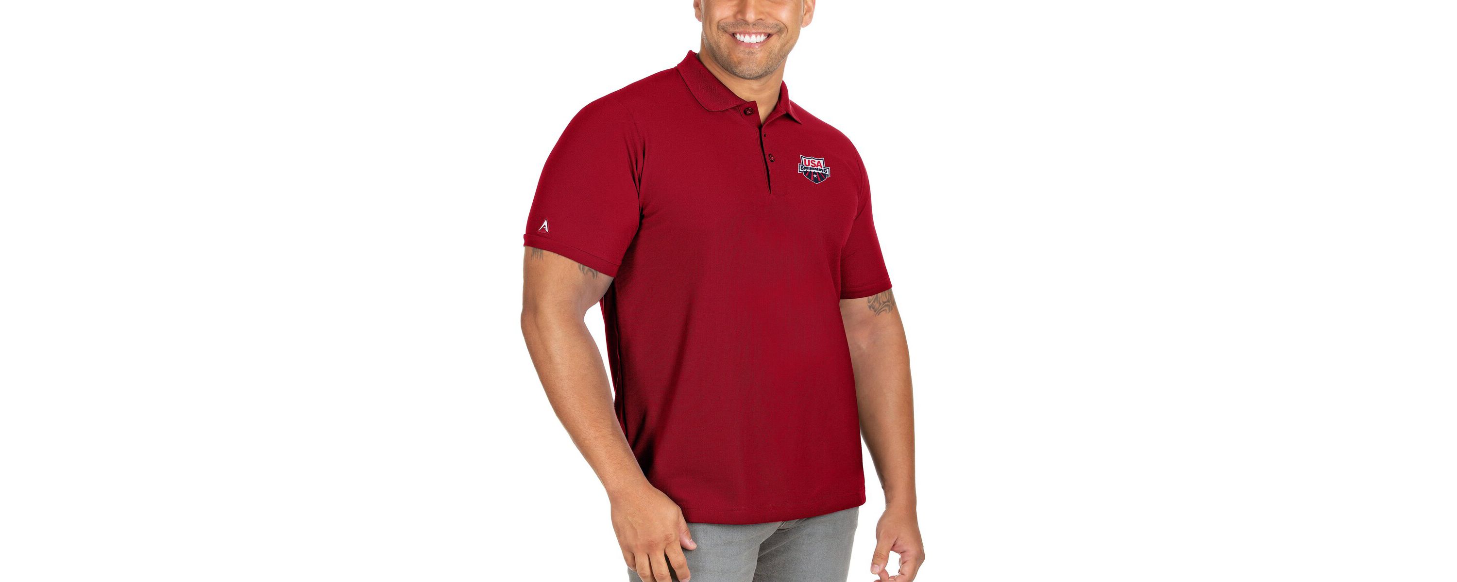 Olympics USA Swimming Big & Tall Legacy Pique Polo