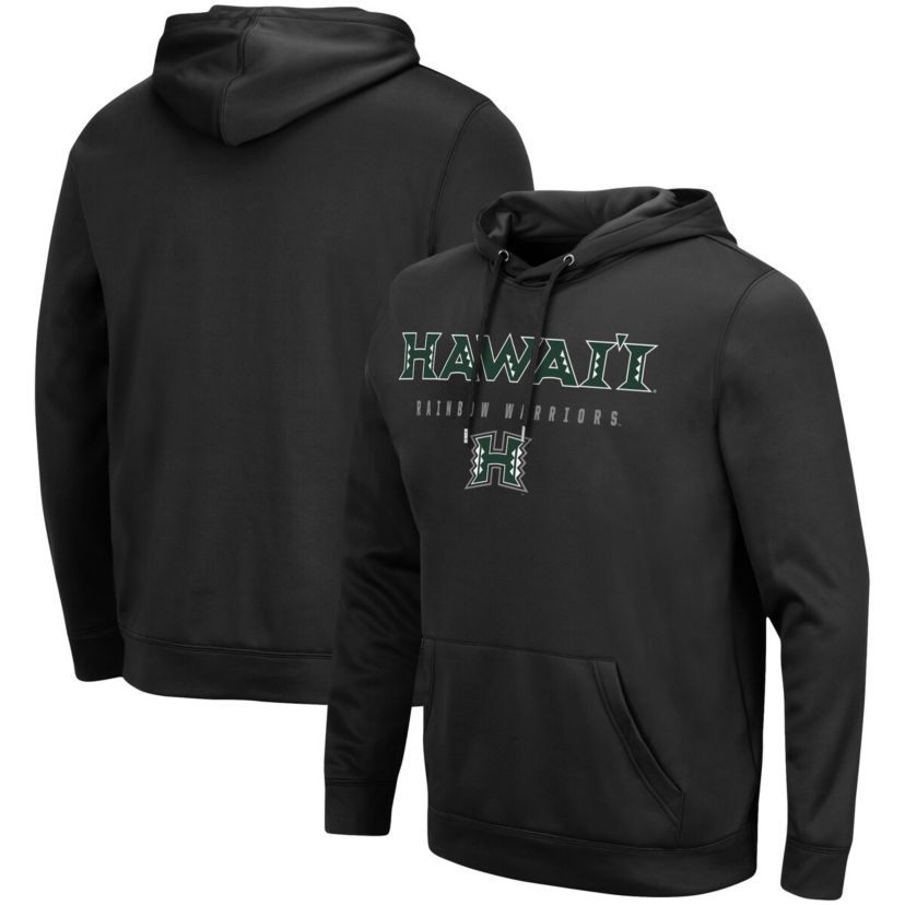 Hawaii Rainbow Warriors NCAA Hawaii Warriors Blackout 3.0 Pullover Hoodie