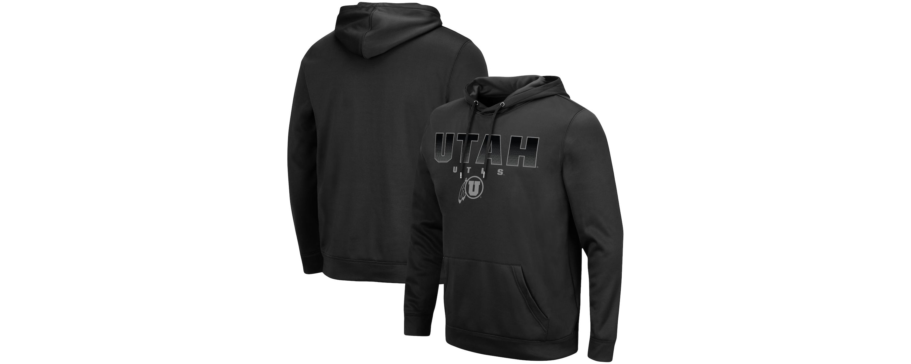 NCAA Utah Utes Blackout 3.0 Pullover Hoodie