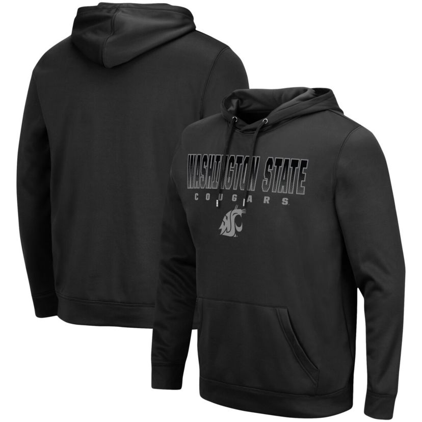 NCAA Washington State Cougars Blackout 3.0 Pullover Hoodie