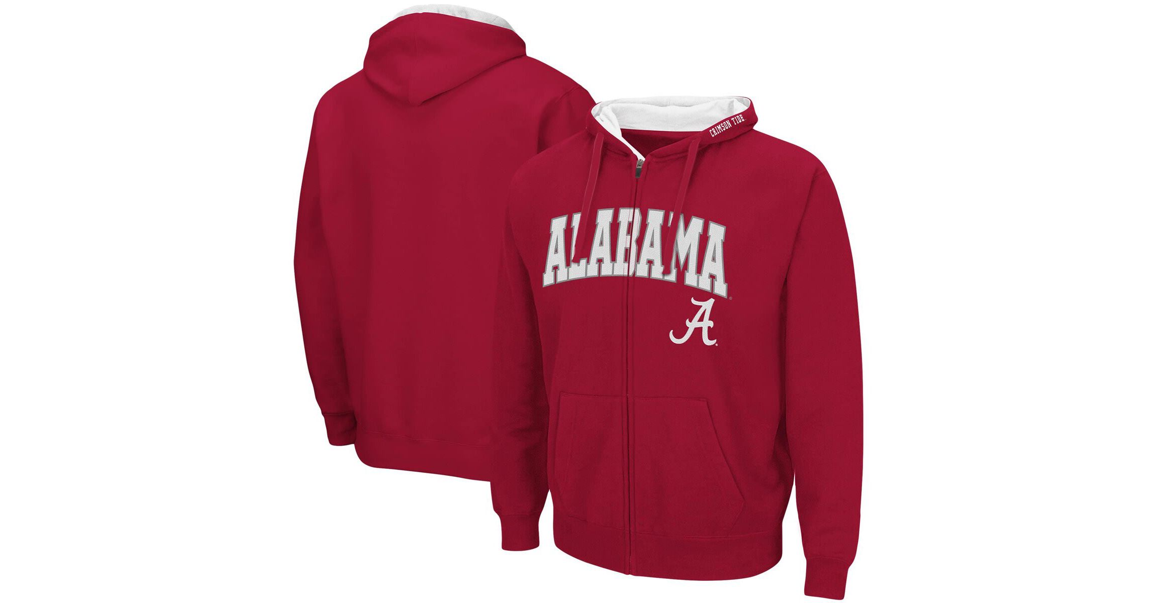 Alabama Crimson Tide NCAA Alabama Tide Arch & Logo 3.0 Full-Zip Hoodie