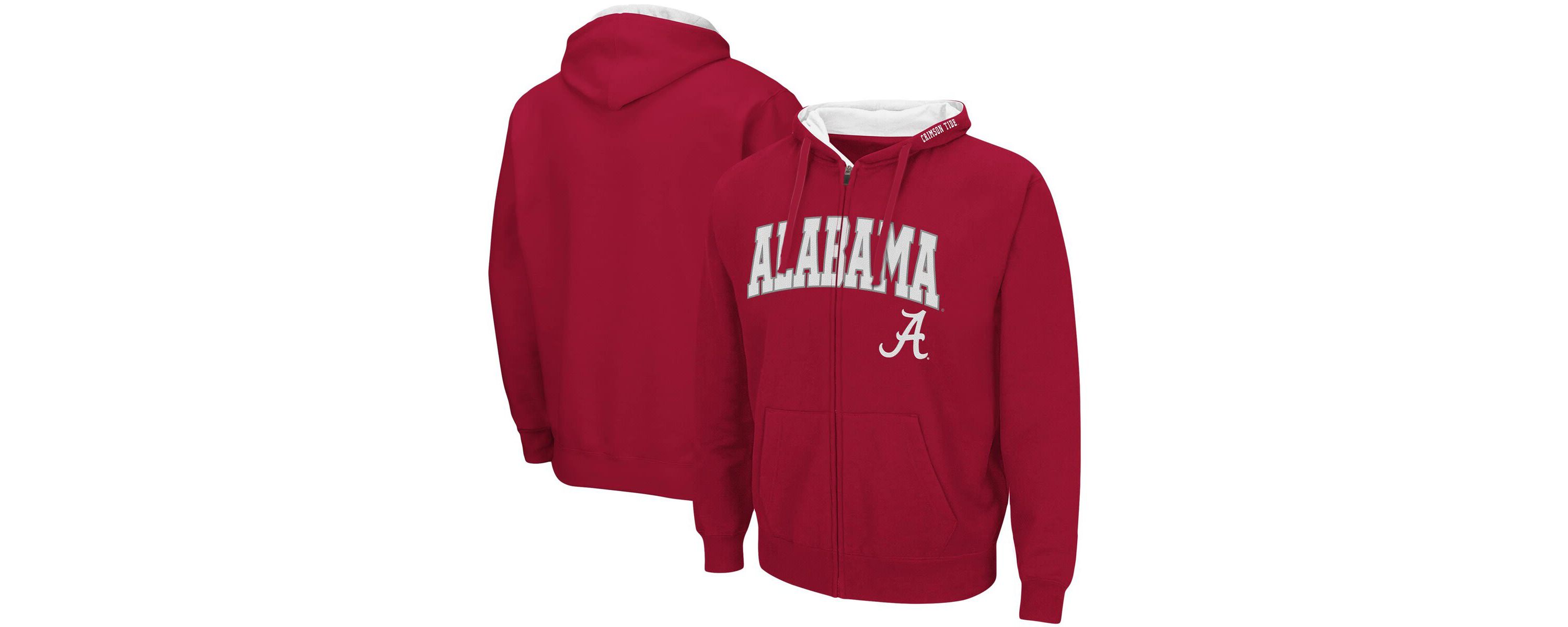Alabama Crimson Tide NCAA Alabama Tide Arch & Logo 3.0 Full-Zip Hoodie