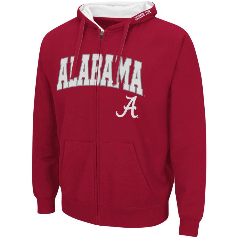 Alabama Crimson Tide NCAA Alabama Tide Arch & Logo 3.0 Full-Zip Hoodie