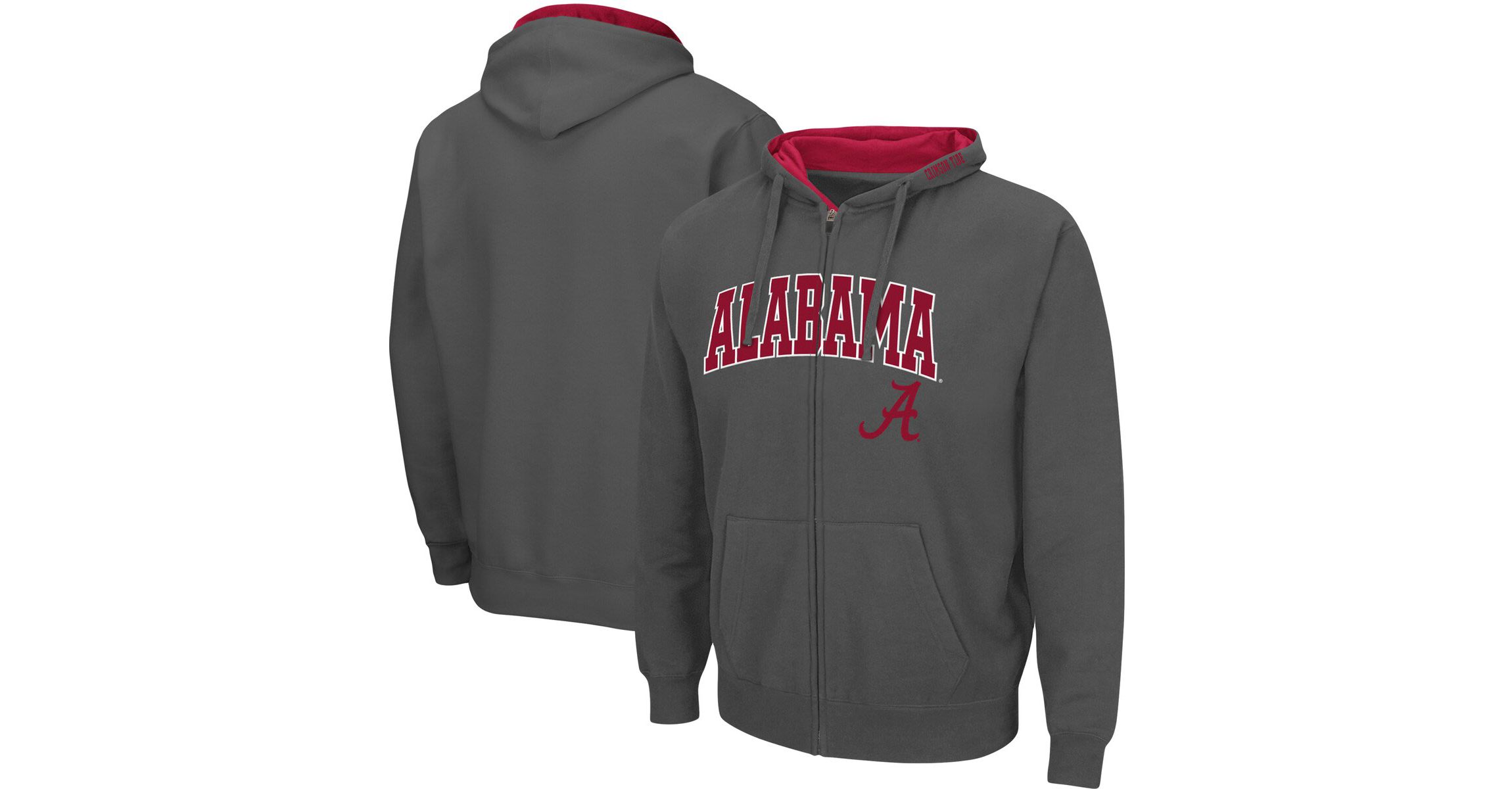 Alabama Crimson Tide NCAA Alabama Tide Arch & Logo 3.0 Full-Zip Hoodie