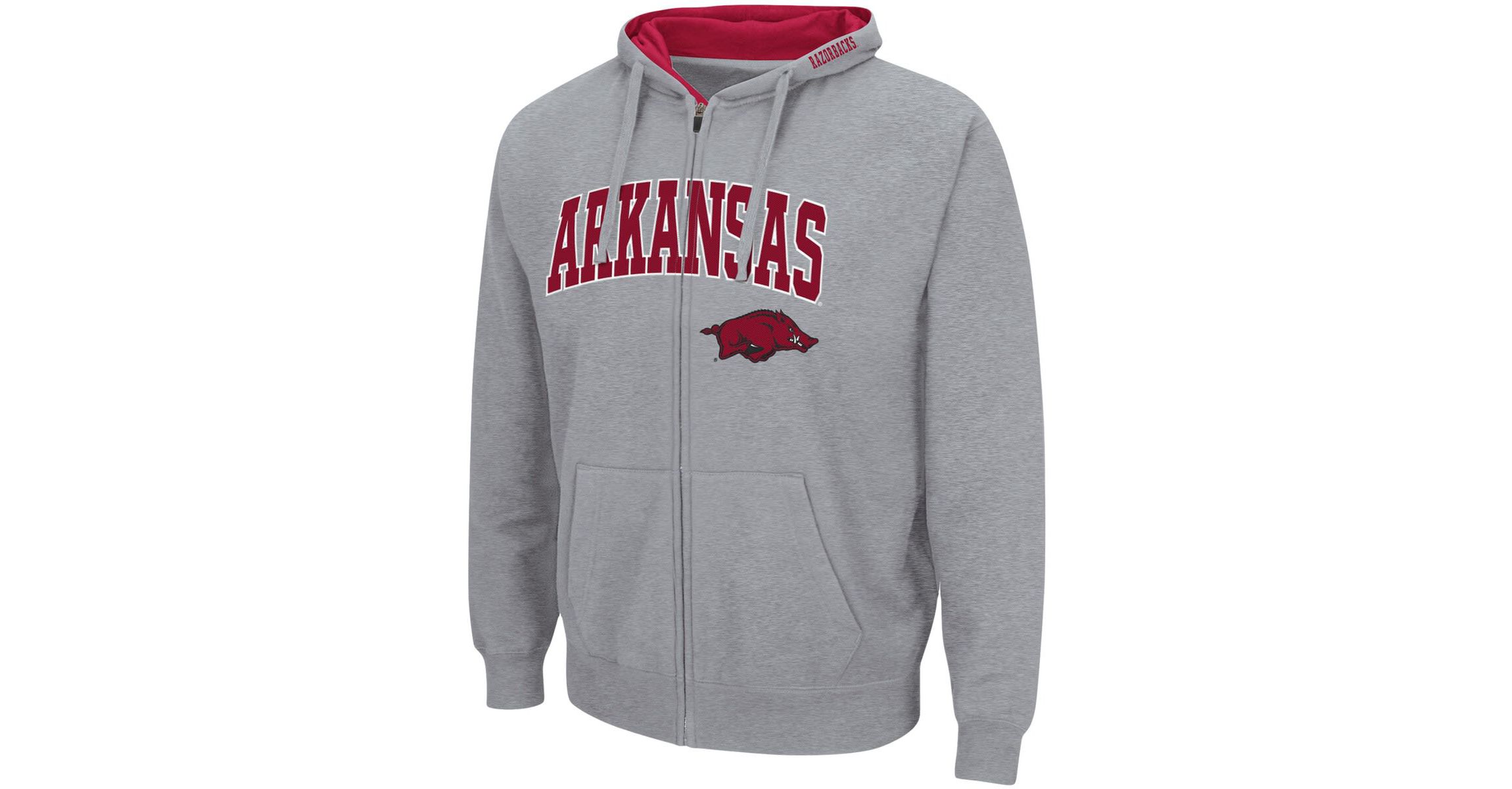 NCAA ed Arkansas Razorbacks Arch & Logo 3.0 Full-Zip Hoodie