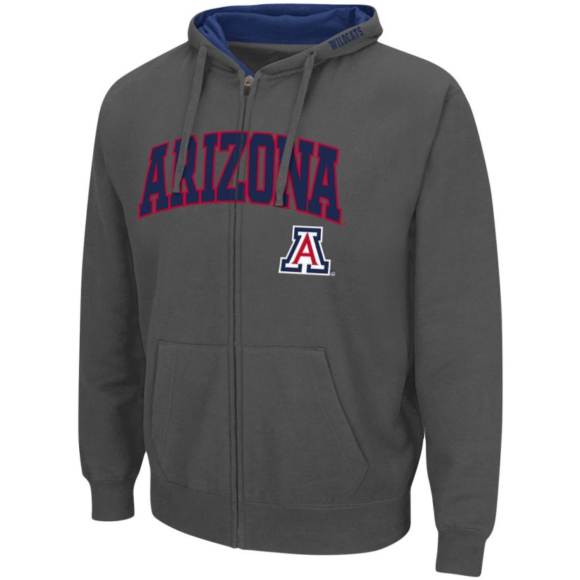 NCAA Arizona Wildcats Arch & Logo 3.0 Full-Zip Hoodie