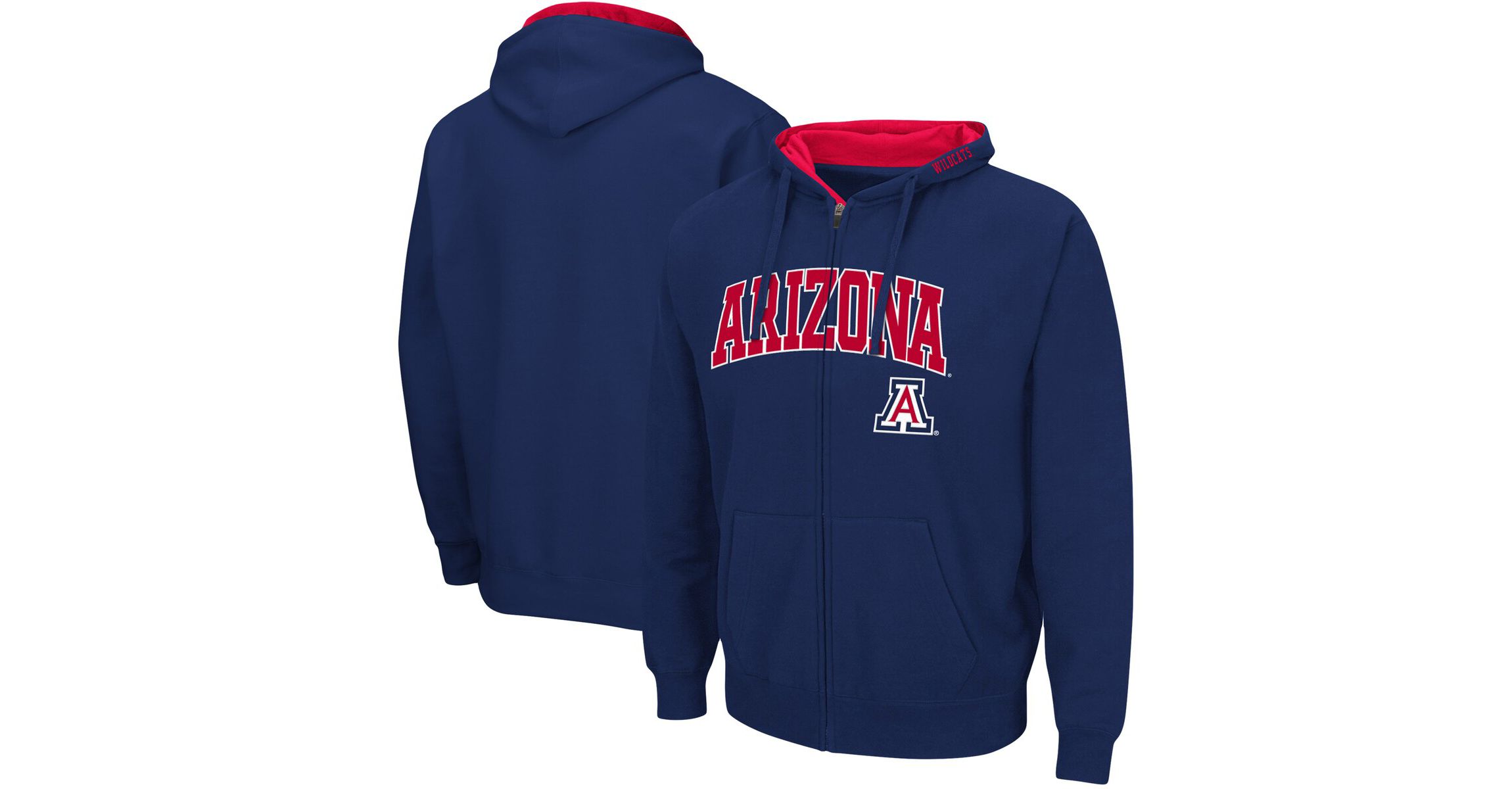 NCAA Arizona Wildcats Arch & Logo 3.0 Full-Zip Hoodie