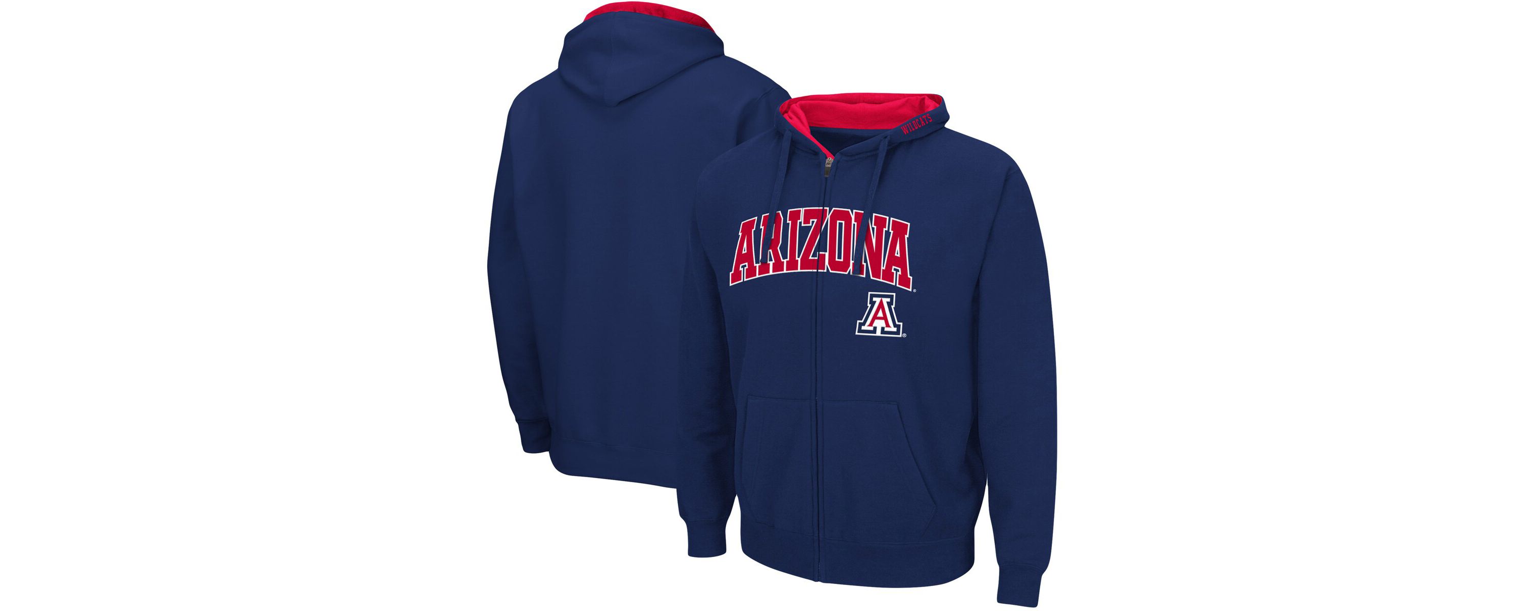 NCAA Arizona Wildcats Arch & Logo 3.0 Full-Zip Hoodie
