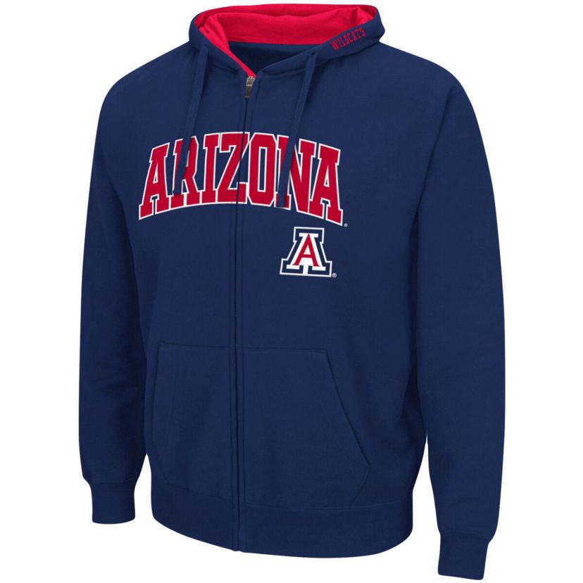 NCAA Arizona Wildcats Arch & Logo 3.0 Full-Zip Hoodie