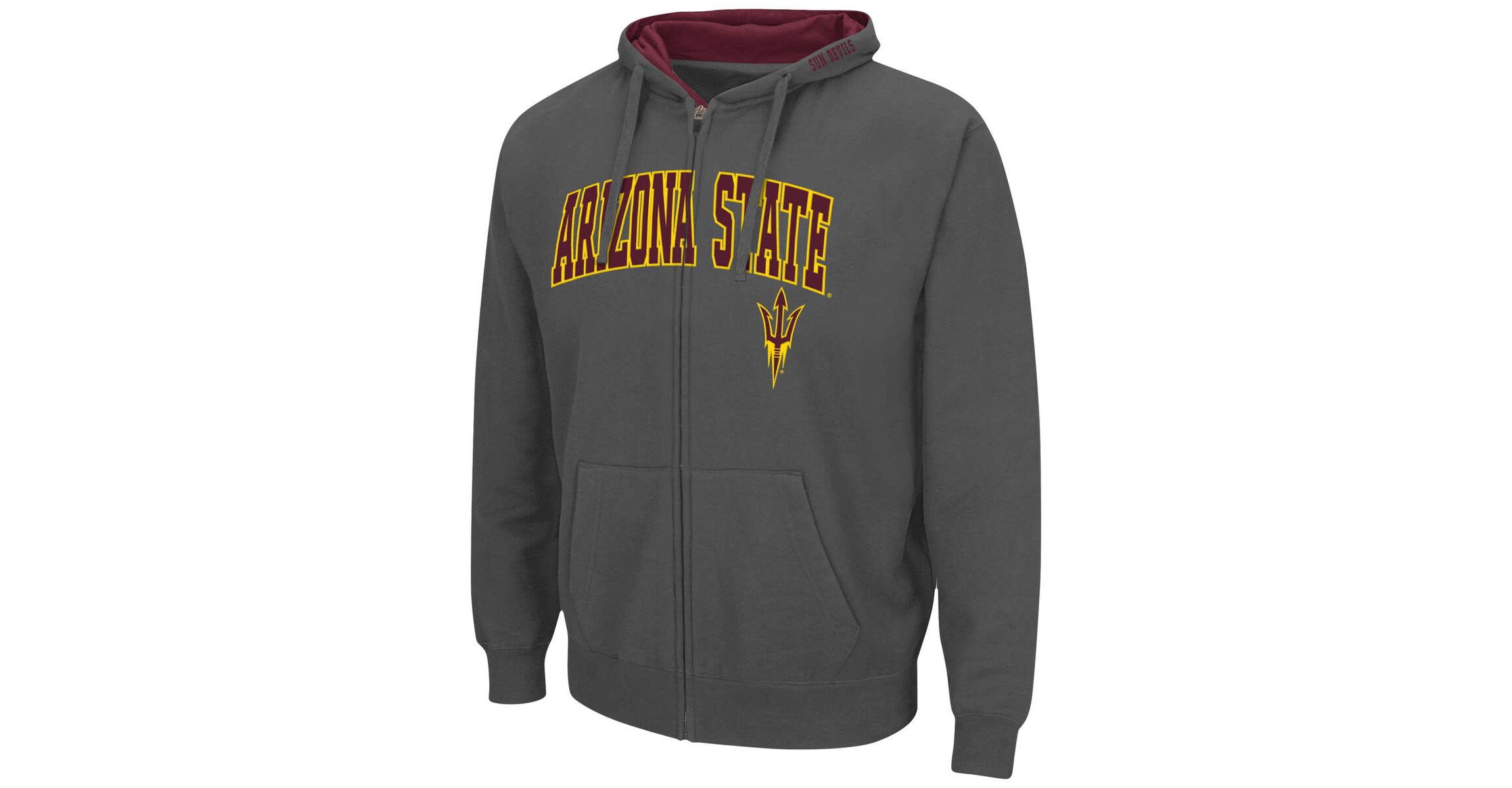 NCAA Arizona State Sun Devils Arch & Logo 3.0 Full-Zip Hoodie