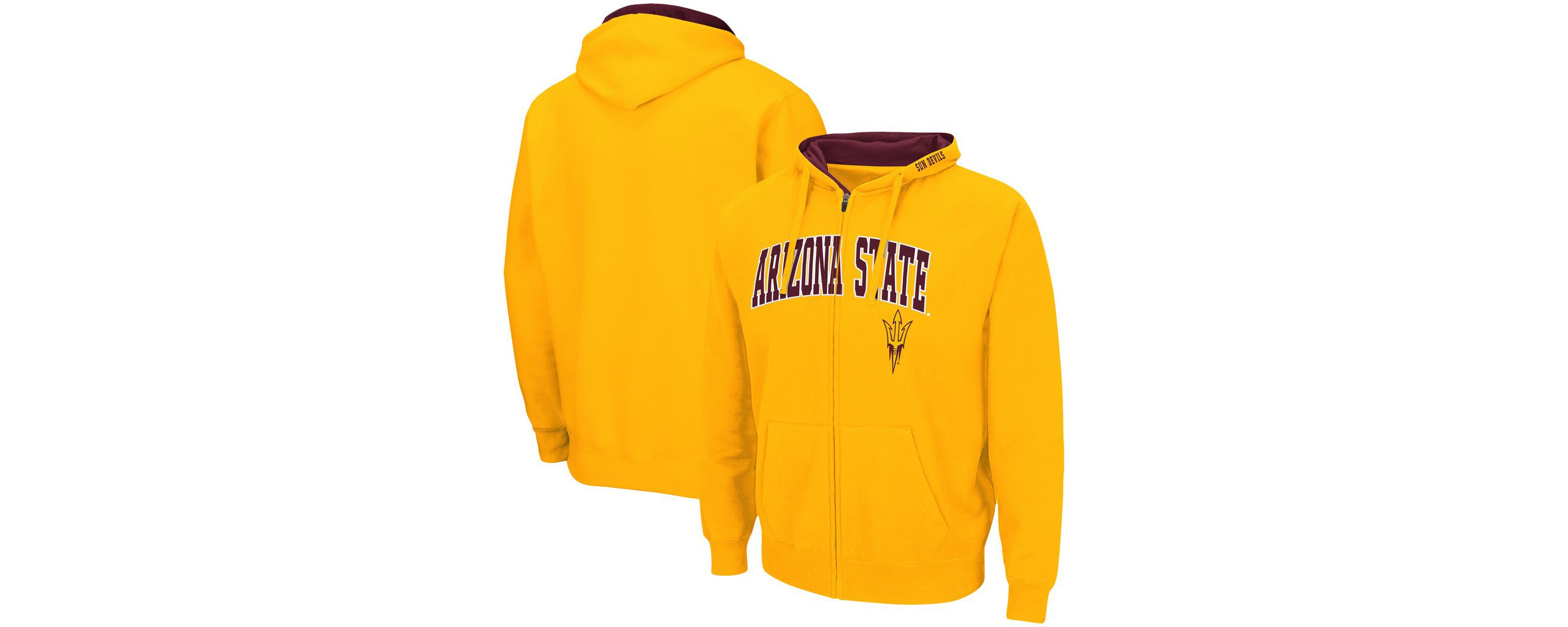 NCAA Arizona State Sun Devils Arch & Logo 3.0 Full-Zip Hoodie
