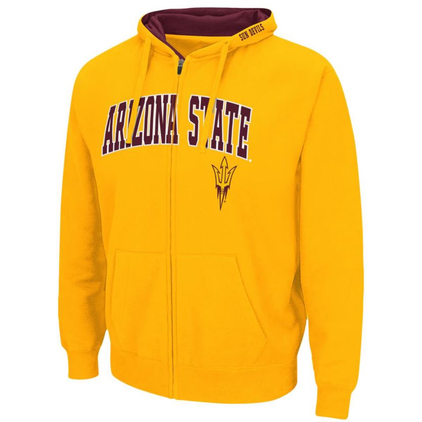 NCAA Arizona State Sun Devils Arch & Logo 3.0 Full-Zip Hoodie