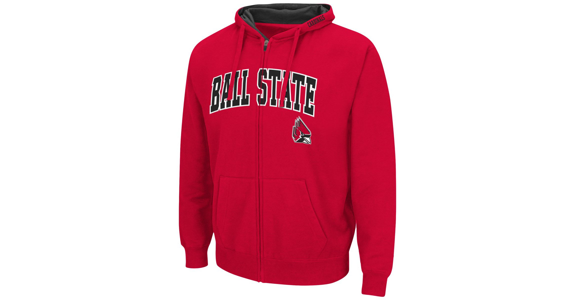 NCAA Ball State Cardinals Arch & Logo 3.0 Full-Zip Hoodie