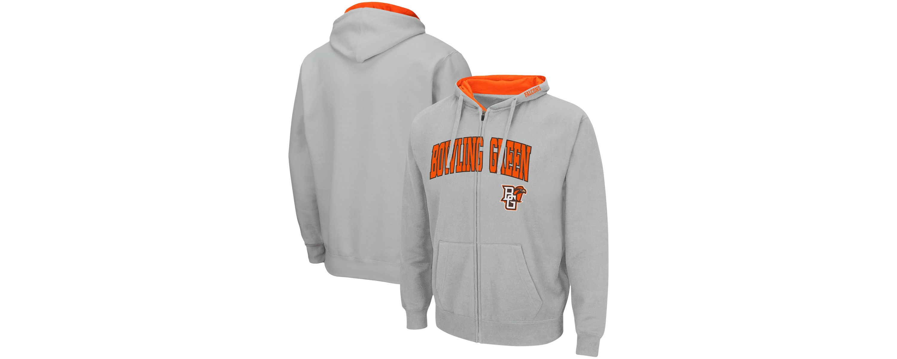 Bowling Green Falcons NCAA Bowling St. Falcons Arch & Logo 3.0 Full-Zip Hoodie