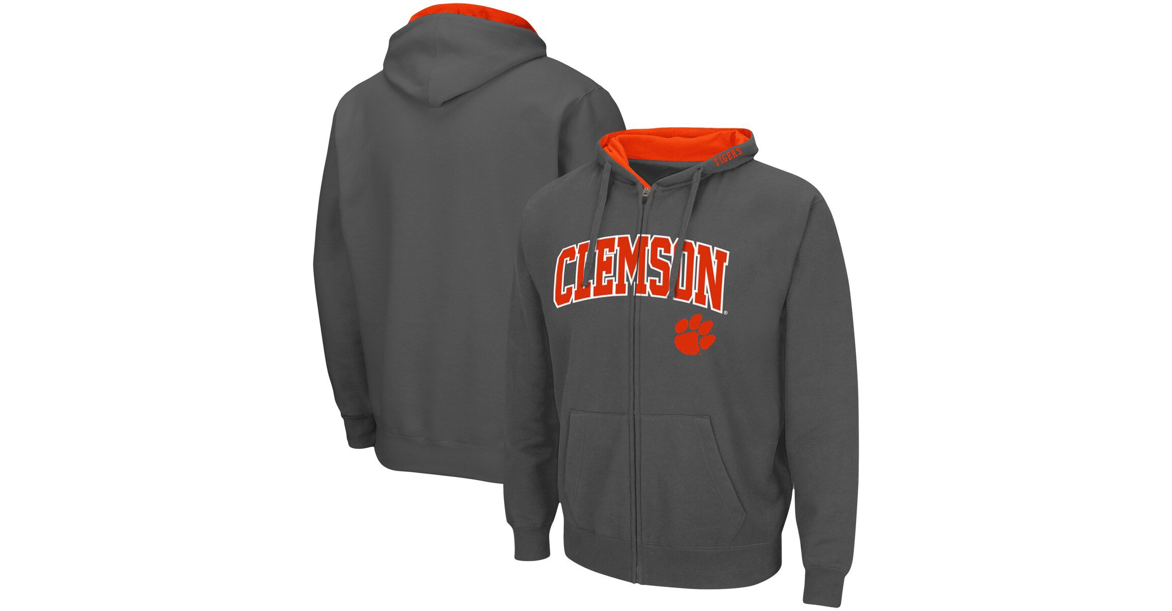 NCAA Clemson Tigers Arch & Logo 3.0 Full-Zip Hoodie
