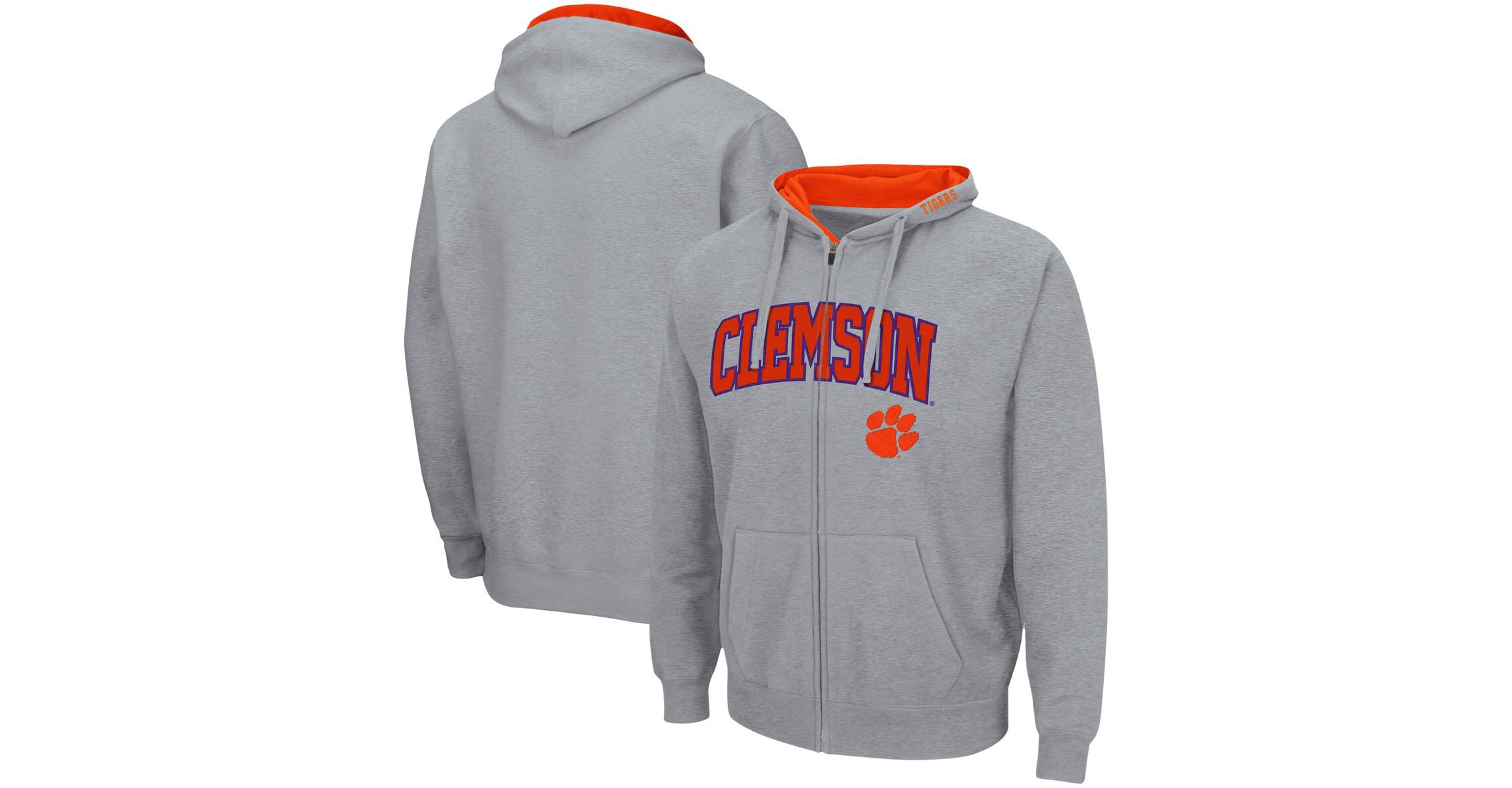 NCAA ed Clemson Tigers Arch & Logo 3.0 Full-Zip Hoodie