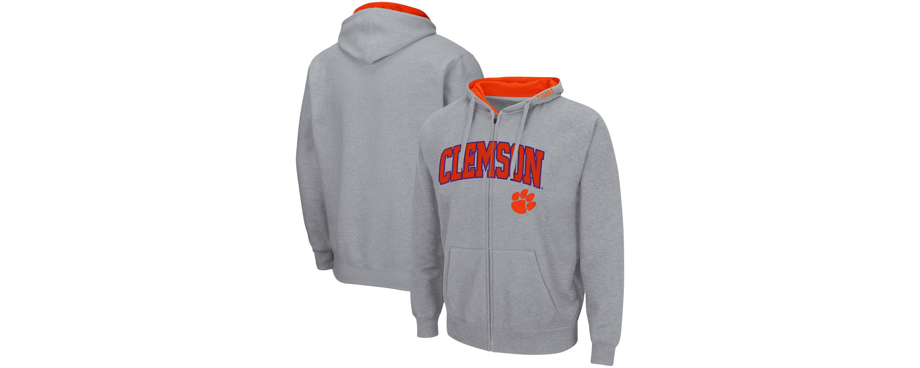 NCAA ed Clemson Tigers Arch & Logo 3.0 Full-Zip Hoodie